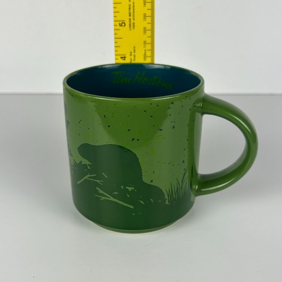 Tim Hortons Coffee Cup‎ Limited Edition 2017 Beaver Green Mug No 17 - Picture 7 of 7